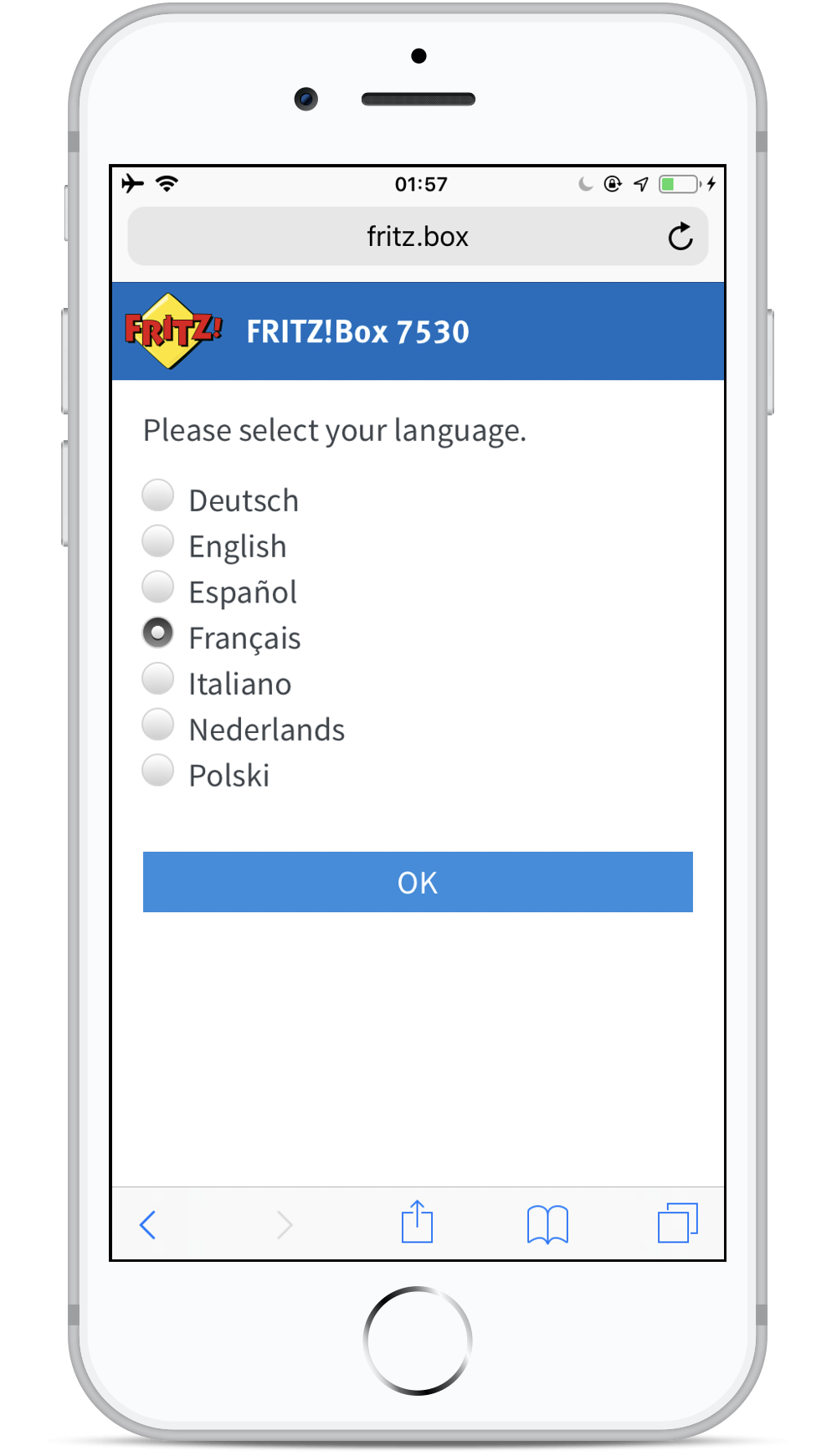 Comment configurer ma FRITZ!Box si je n'ai qu'un smartphone